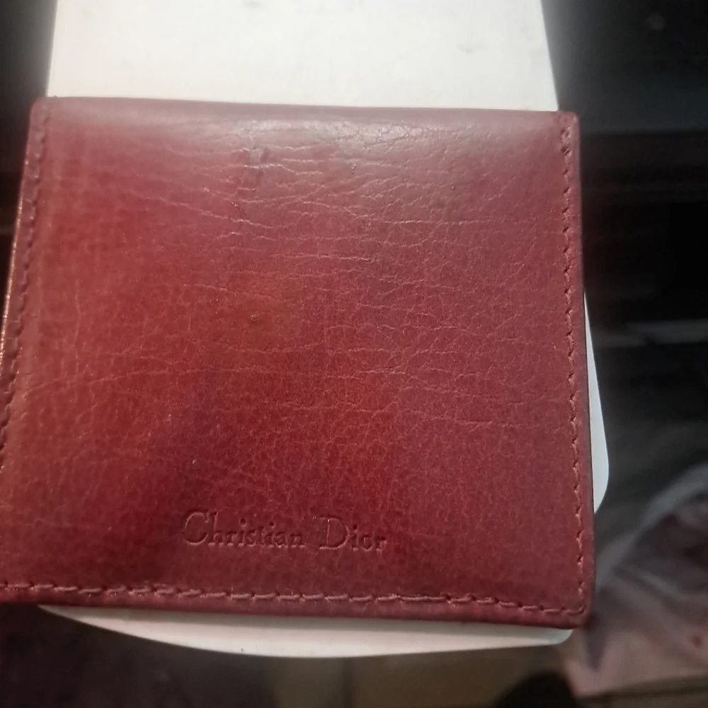 Dior Red Leather Wallet